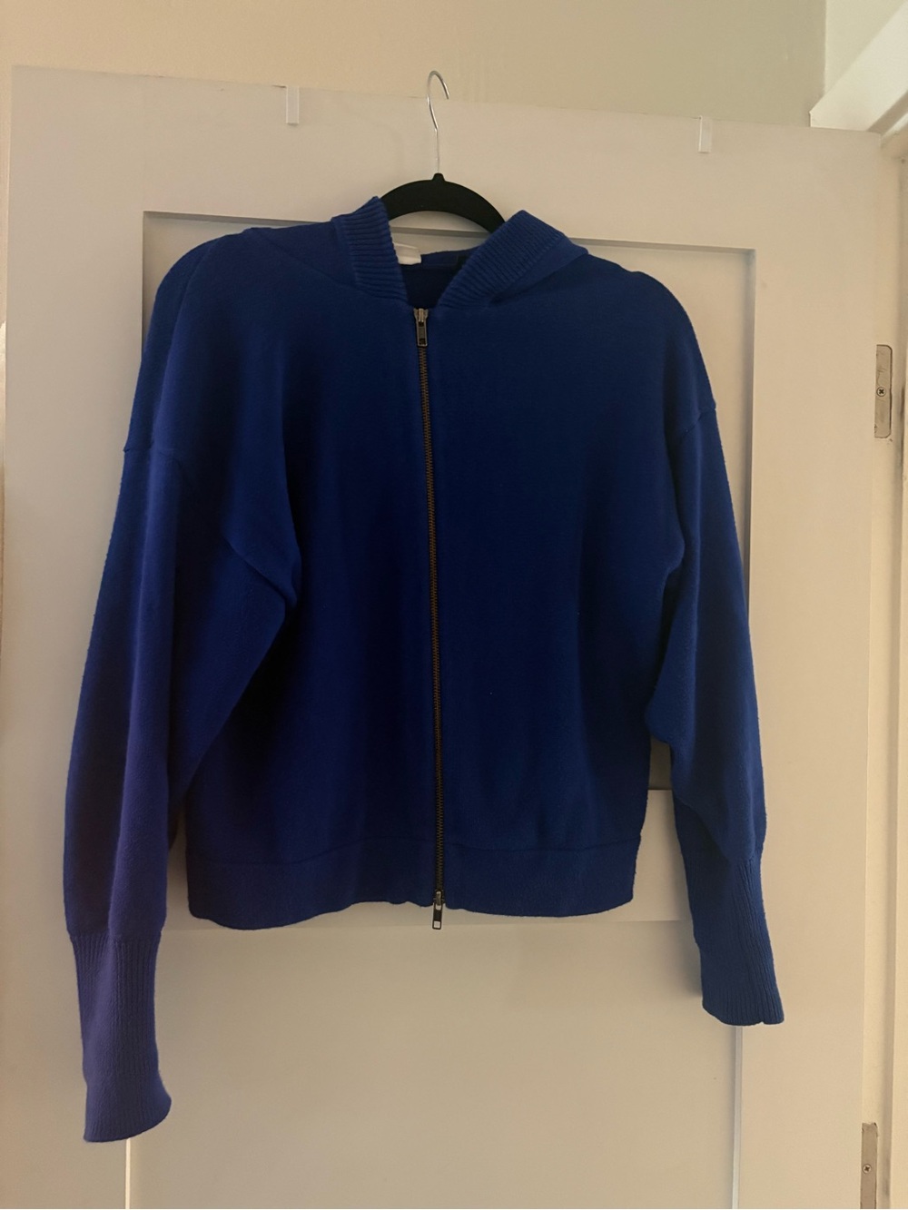 CAbi Royal Blue Zip Front Hoodie